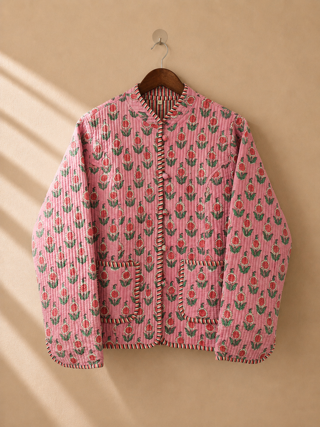 Peony Bouquet Quilted Jacket