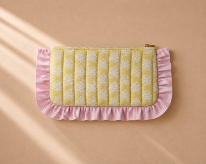 Citrus Blossom Frill Pouch