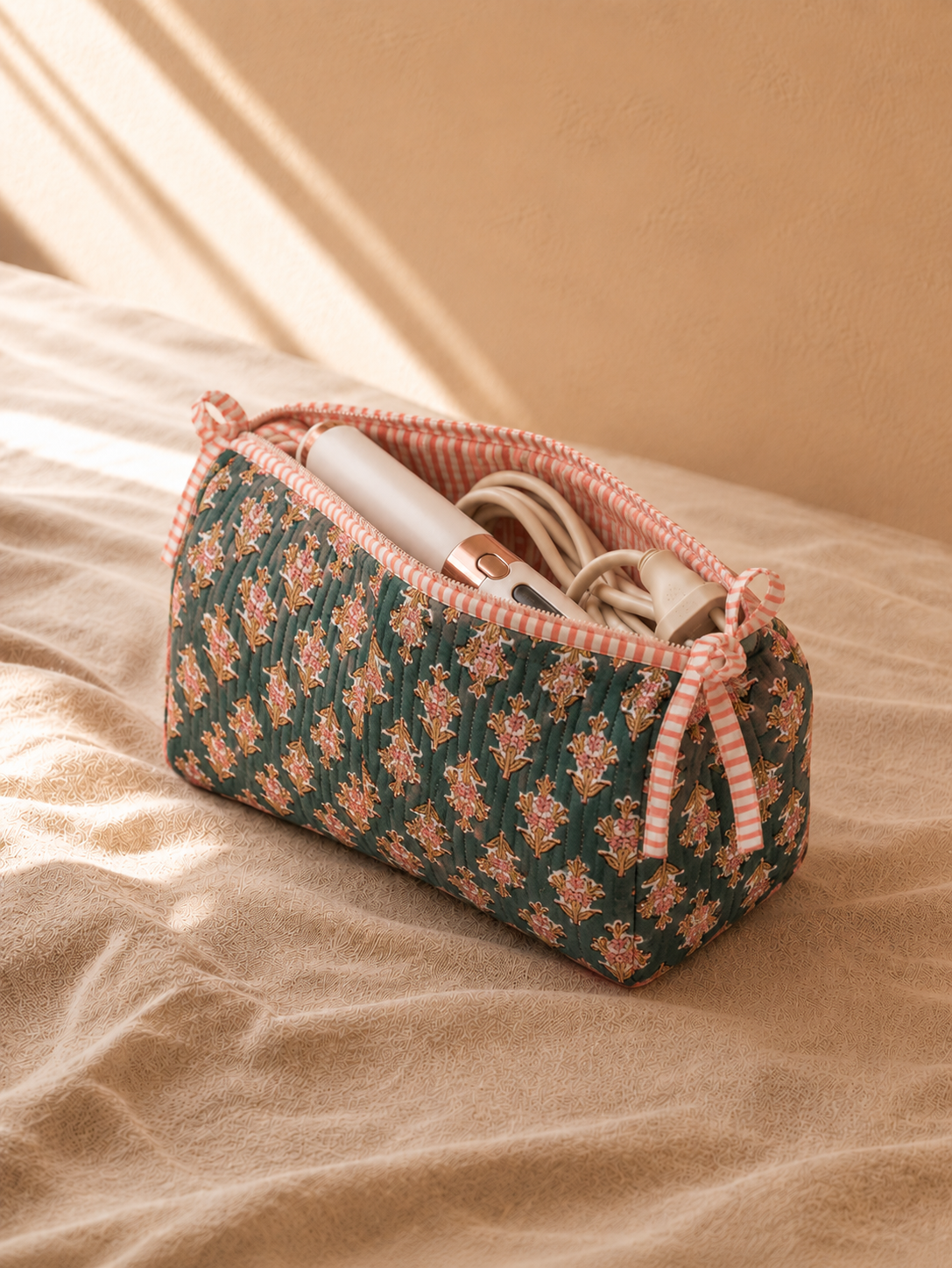 Jade Bloom Utility Pouch