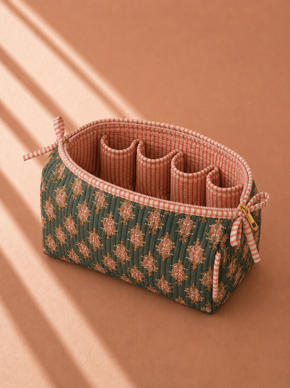Jade Bloom Utility Pouch