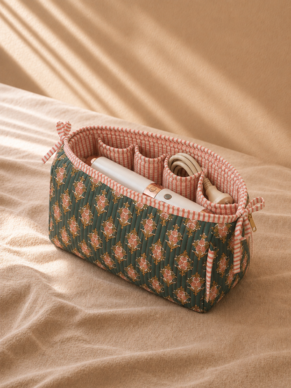 Jade Bloom Utility Pouch