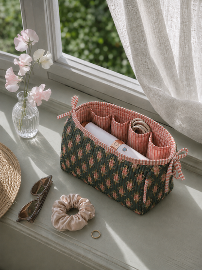 Jade Bloom Utility Pouch