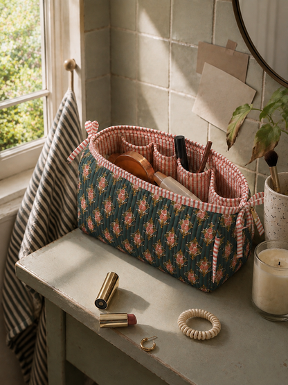 Jade Bloom Utility Pouch