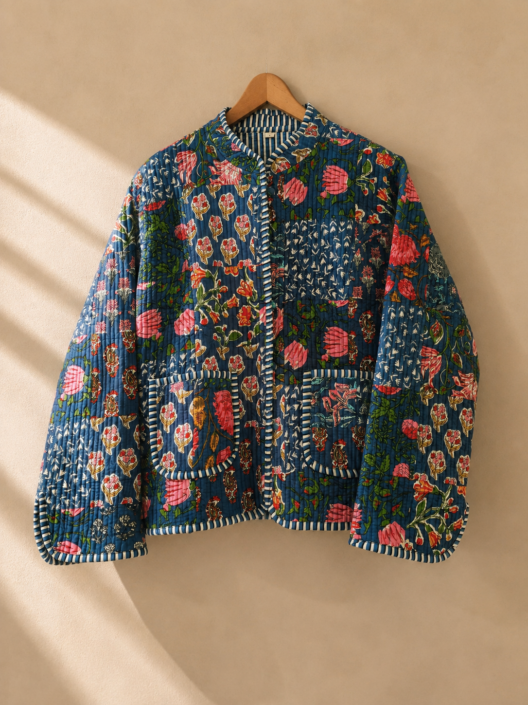 Midnight Bouquet Quilted Jacket