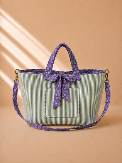 Violet Meadow Reversible Tote