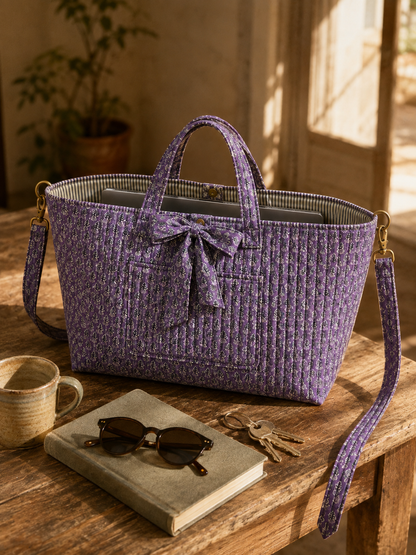 Violet Meadow Reversible Tote